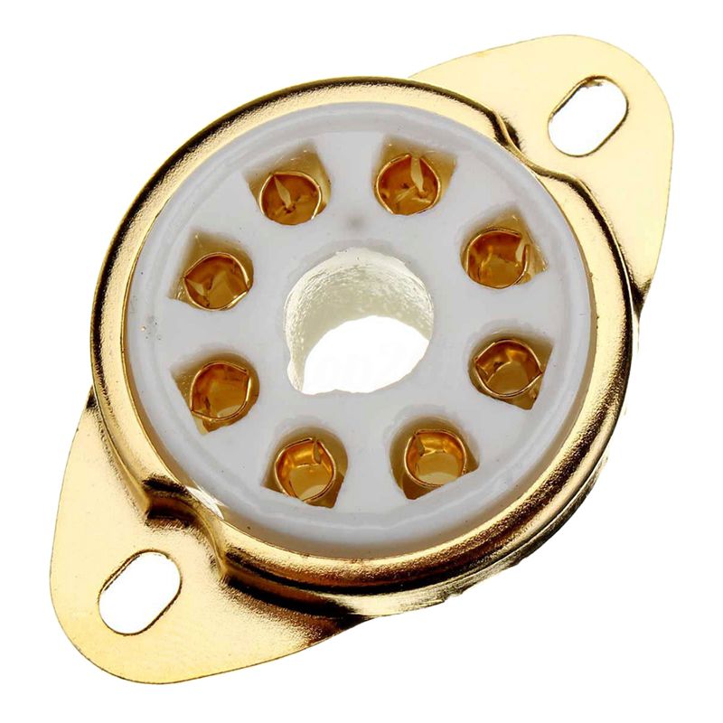 4PC 8 Pin Ceramic Socket Tube Top Vacuum Octal Value For KT88 EL34 6V6 6650 274B