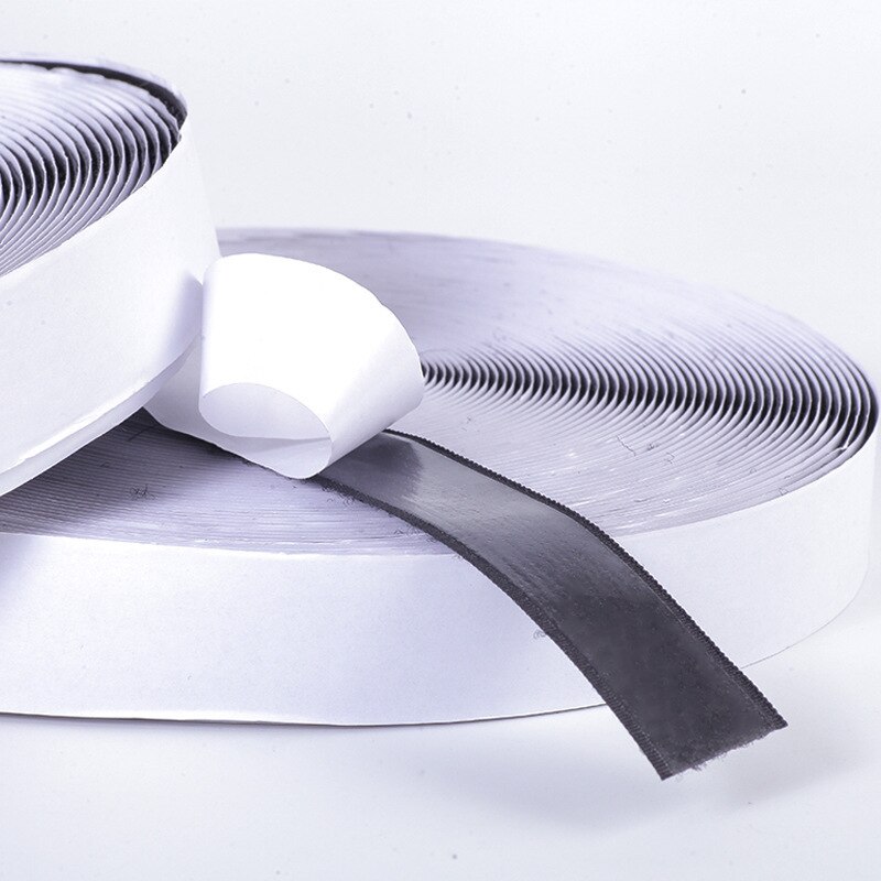 White Black Velcro Adhesivo with Glue Strong Self Adhesive Hook and Loop Fastener Tape Nylon Sticker Velcro Adhesive Width 20mm
