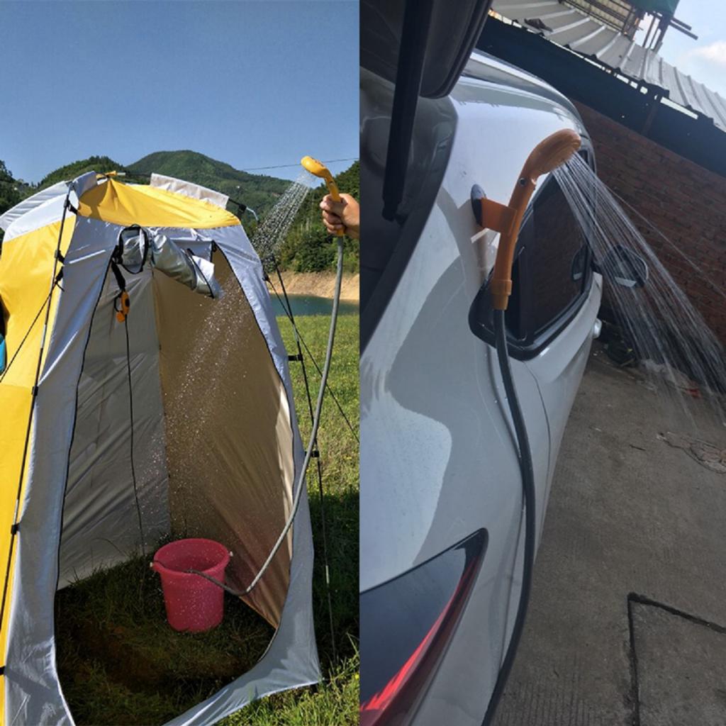 RV Camper Trailer Portable 12V Camping Shower Automotive Outdoor Shower Set Accessories