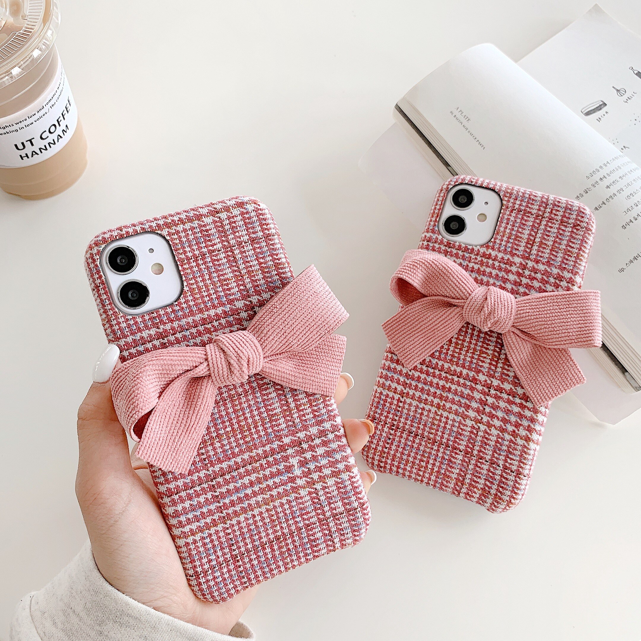 Winter Stijl Boog Knoop Telefoon Case Voor Huawei P40 Pro Plus P20 P30 Pro Mate 30 Mate10 20 Case Luxe warm Pluche Bescherming Cover