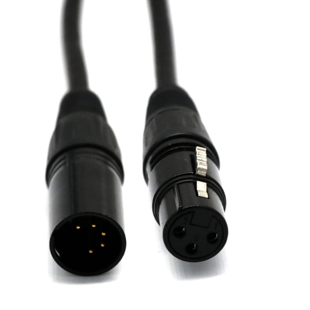 0.5M 5 Pin Xlr Male Connector Voor 3 Pin Dmx Connector Adapter Kabel