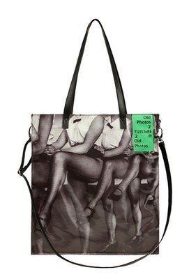 Yizistore original lyx handväska retrotryck dam vattentät canvas axelväska stor kapacitet unisex crossbody väska: Svart