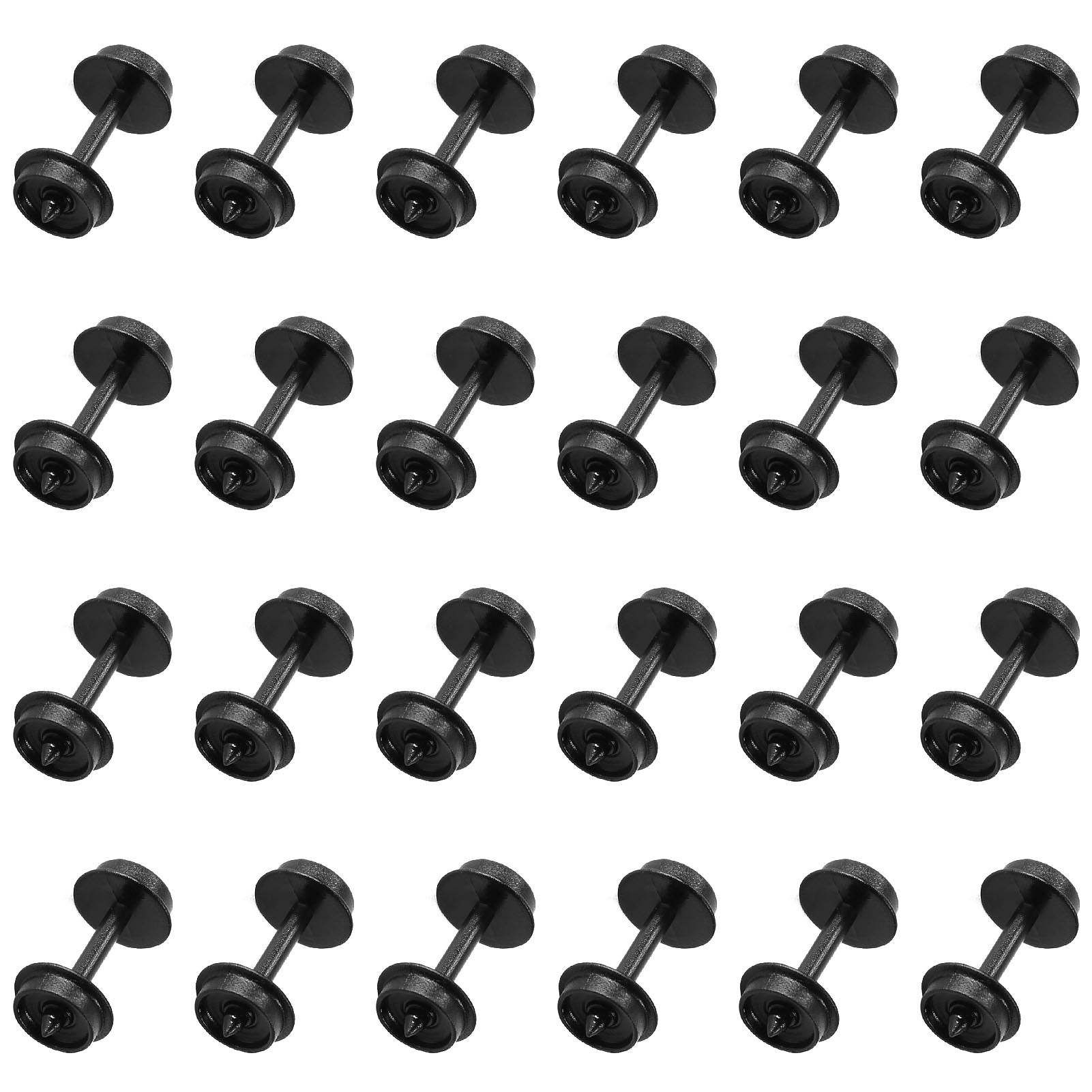 24pcs/48pcs N Scale 1:160 POM Plastic 33&#39;&#39; Wheels for Model Train 33In Wheel set HP28N