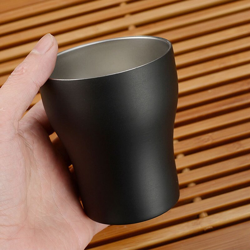 250ml Small Coffee Cup For Wine Tea Water Mugs Flask Double Wall Stainless Steel Home Office Drink Adults Children Picnics