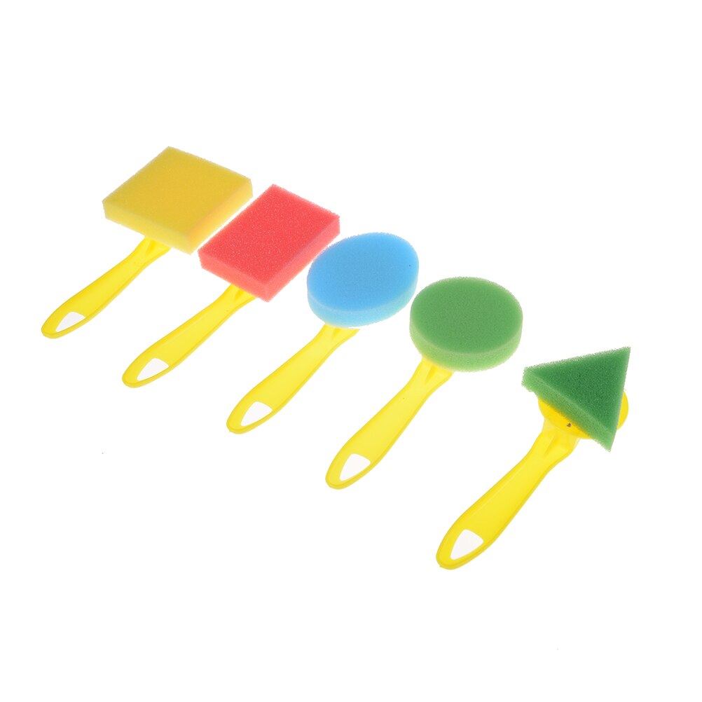 Sponge Paint Brush Seal Sponge Brush Handle Children's Painting Tool