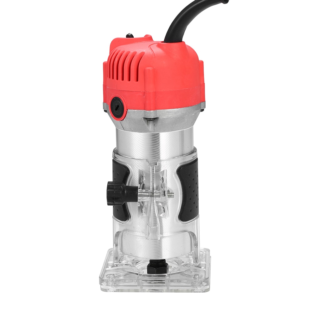Trim Router 30000r/min Transparent Base Edge Guide Wood Laminate Electric Trimmer Compact Palm Router Corded for Woodworking