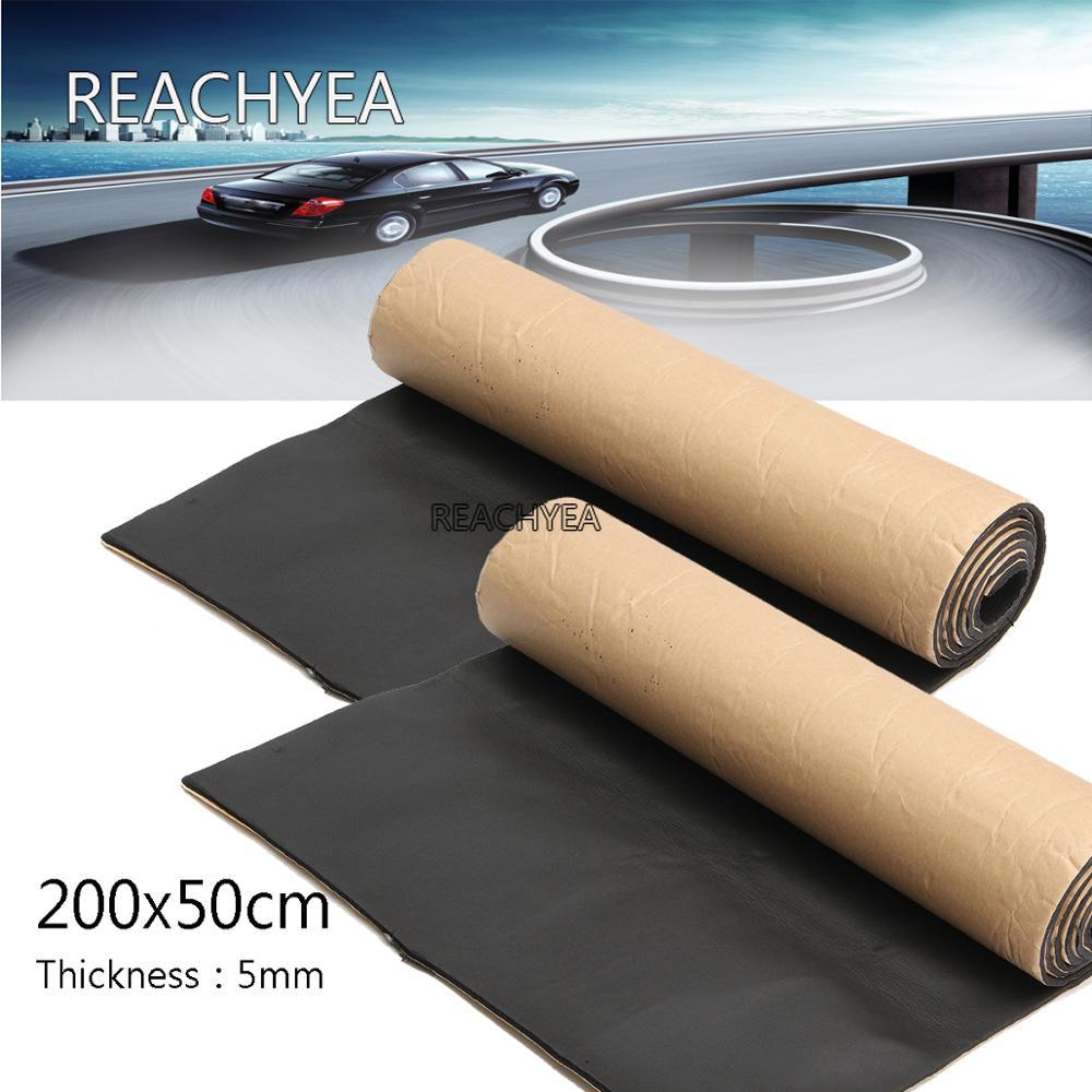 1Roll 200cmx50cm Car Sound Proofing Deadening Anti-noise Sound Insulation Cotton Heat Closed Cell Foam Car Accessories