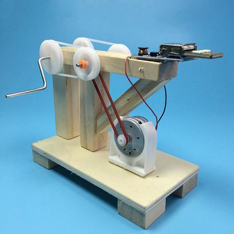Juguetes de ensamblaje Diy para niños, generador de dinamo, modelo de madera, kit de experimentos de ciencia física, juguetes educativos creativos