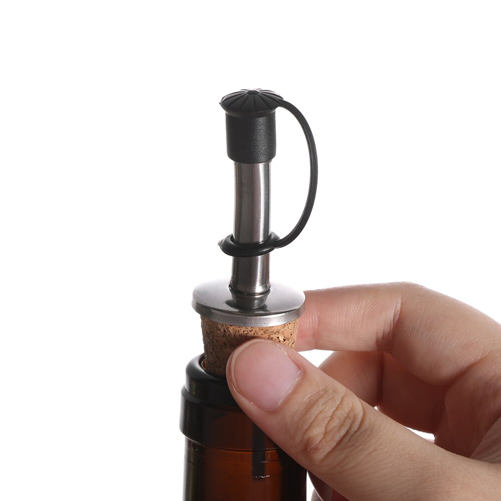 Bouchon de bouteille en bois/métal, 1 à 3 pièces, verseur de vin rouge, bec distributeur d'huile d'olive, bouchon de bouteille, outil de cuisine, accessoires de Bar