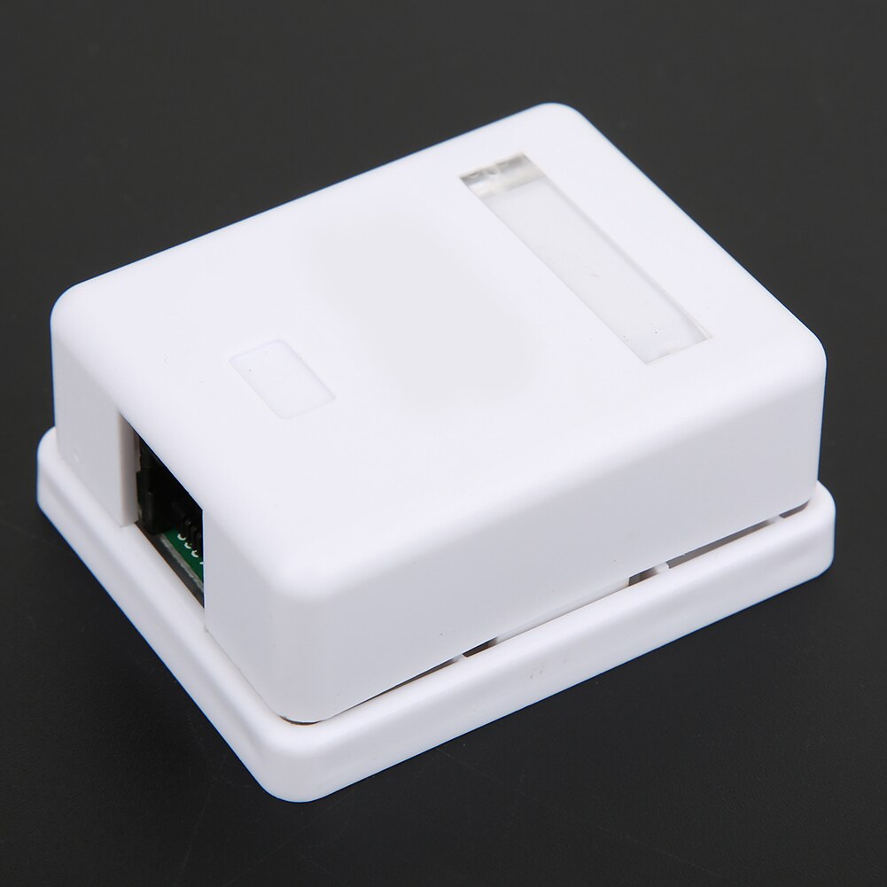 2Pcs RJ45 Surface Mount Box Cat6 Single-Port Desktop Information Network Junction Boxes Cat6 Mount Box