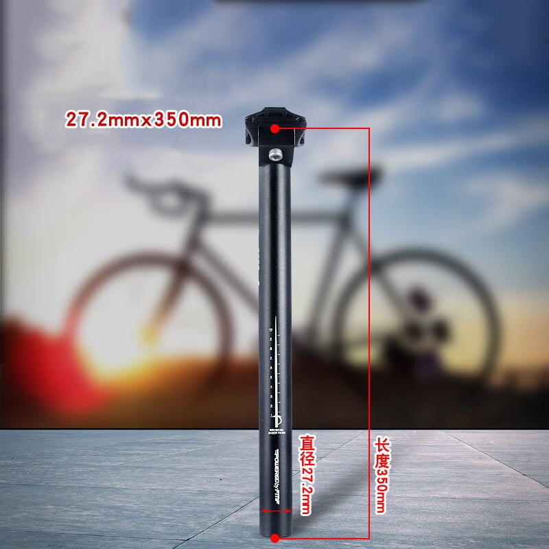Aluminiumlegering mtb racefiets fiets zadelpen 25.4/27.2/28.6/30.4/30.8/31.6mm*350/450mm mountainbike zadelpen zitbuis: 27.2350mm