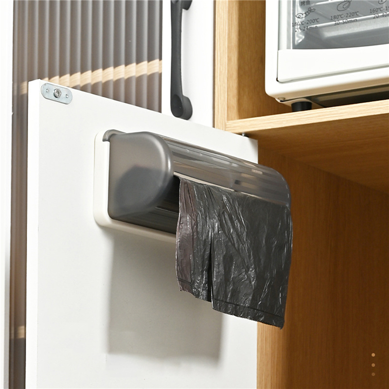Soporte de bolsa de plástico para cocina, organizador para colgar en la pared, caja de almacenamiento de bolsas de basura, bolsa de basura para baño, dispensador de cubo, accesorio de cocina