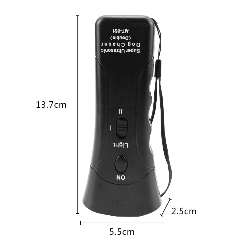 Pet Anti Hond Blaffen Huisdier Trainer Led Licht Ultrasone Zachte Chase Training Dubbele Kop Trompet