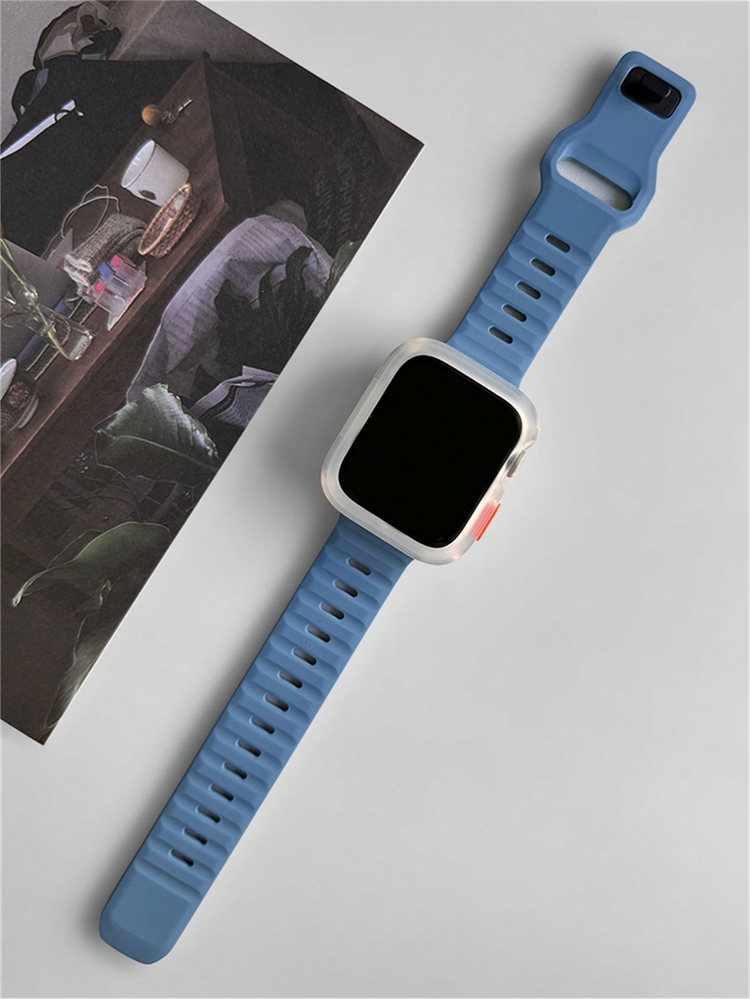 Sport Case + Band Voor Apple Watch Band 44Mm 40Mm 45Mm 41Mm Ultra 49Mm Siliconen Band Correa Voor Iwatch Serie 9 8 7 6 Se 5