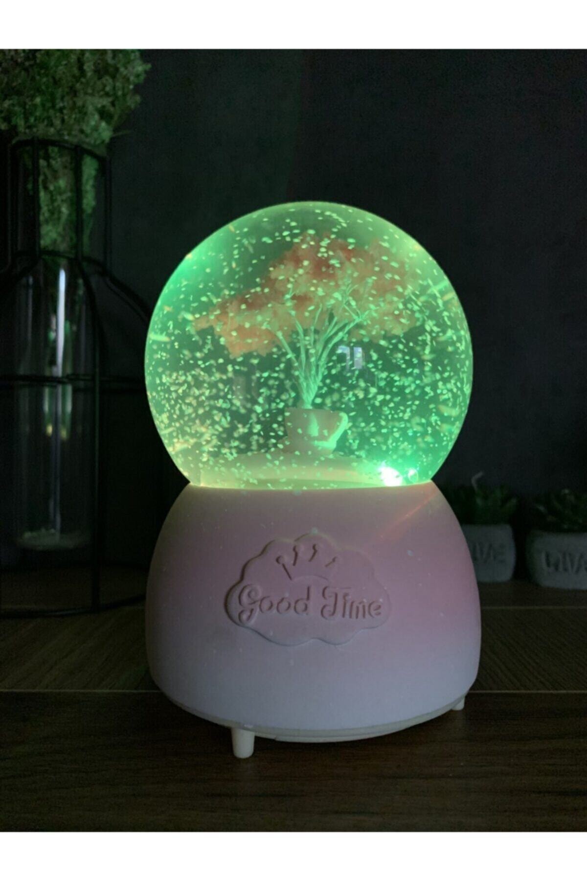 Oversized Snow Globe with Music Light Automatic Snow Blower Crystal Balls Magnetic Globes Items Home Office Decoration