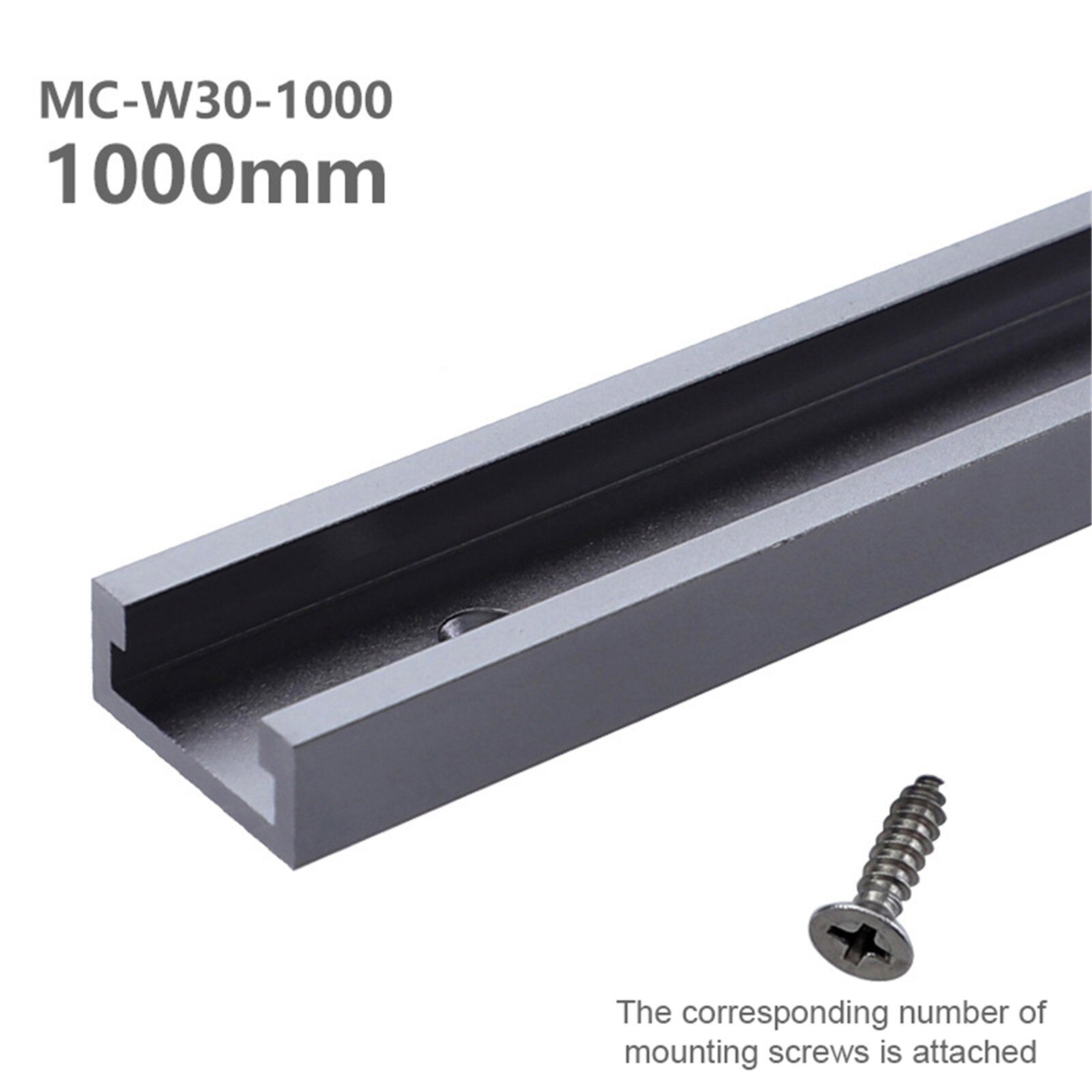 Multifunctional Miter Track Woodworking Tool T Tracks Router Table T Slot T-slot 600-1200mm T-track DIY Jig Sliding: Gray 1000mm