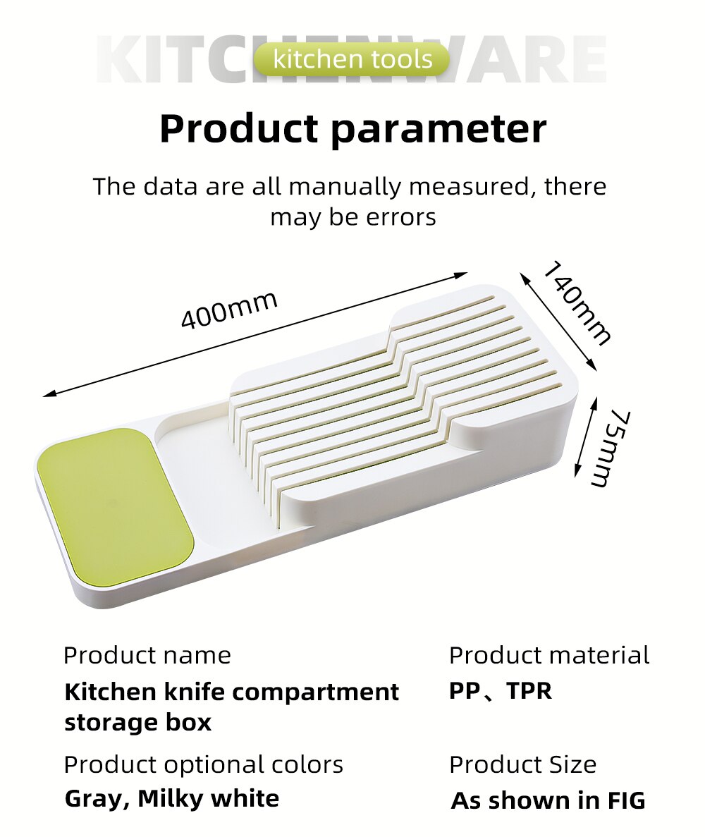 Qing Kitchen Chef Tool Knife Storage Organizer Tool Storage Block For Large And Small Cooking Knives Universal Knife Protector: B