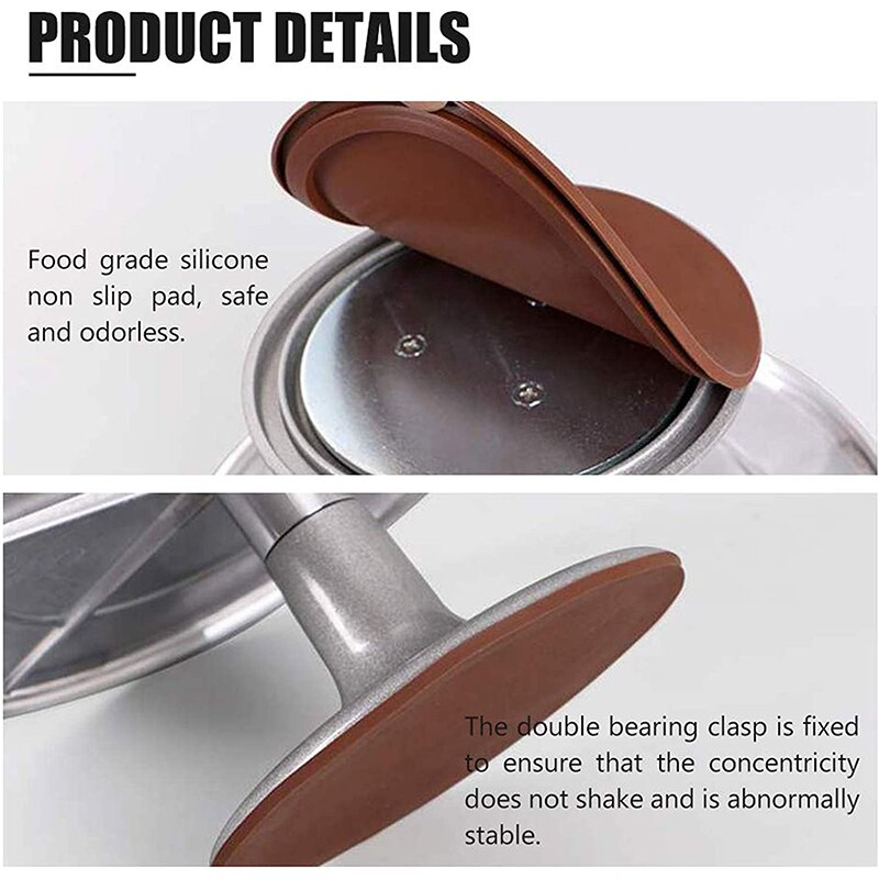 Aluminium Alloy Rotating Cake Turntable 12'' Revolving Cake Stand with Non-slipping Silicone Bottom Ideal Cake Decorating Supply