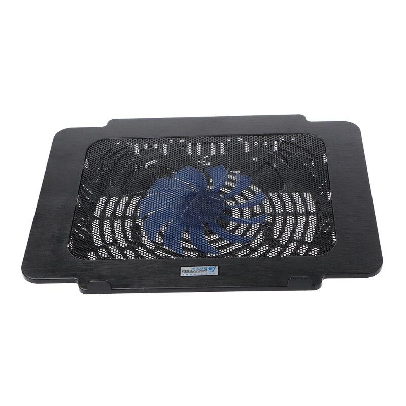 Laptop Cooler Cooling Pad Base Big Fan USB Stand For 14 Inch LED Light Notebook