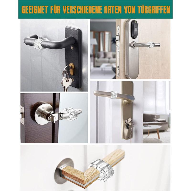 10-2 Stuks Deur Stopt Siliconen Deurklink Buffer Muur Bescherming Deurknop Bumper Meubels Beschermd Valblokken Schokbestendige Ringen