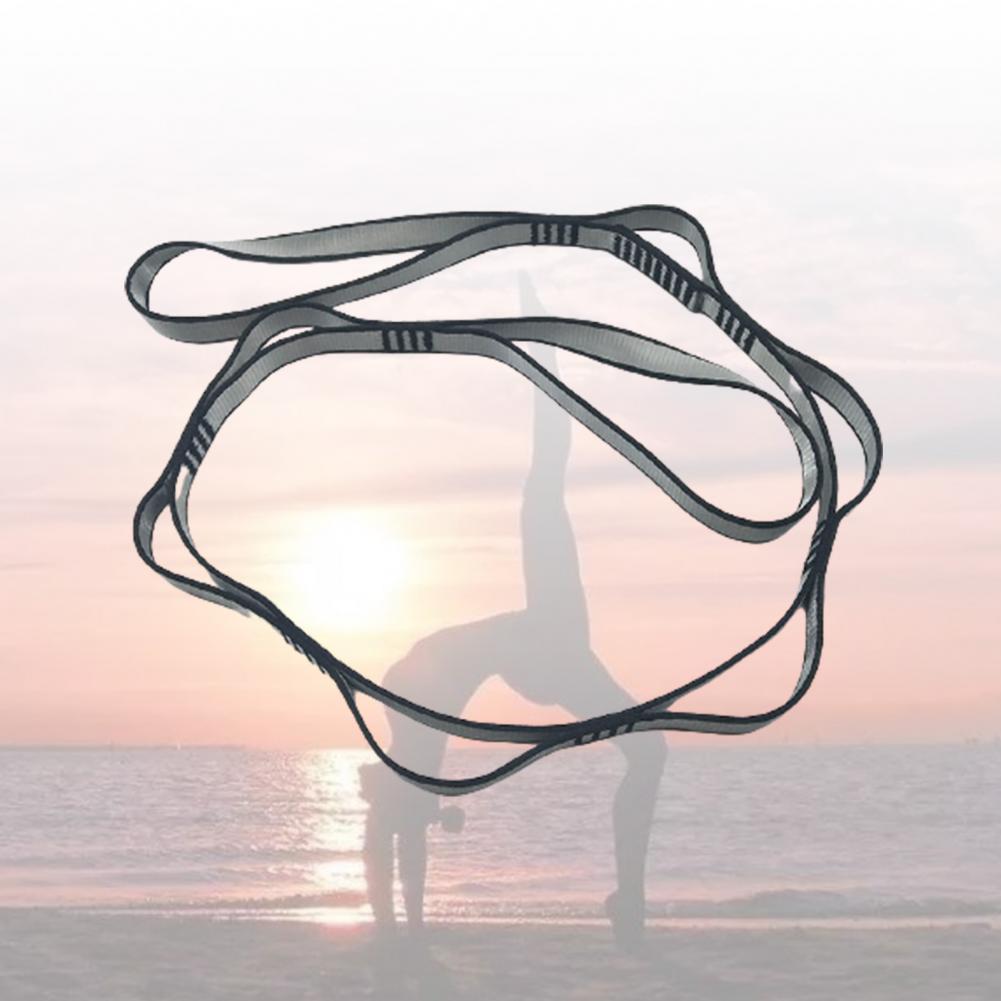 Verlängerbarer gurt mit hoher belastbarkeit und verschleißfestigkeit, yoga-stretchgurt für aerial yoga, fitness, klettern, downhill und hängematte