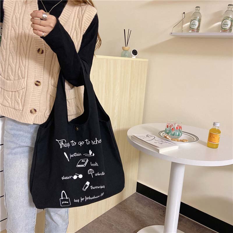 Sac de Shopping en toile solide réutilisable pour femmes, fourre-tout supplémentaire, sac d'épicerie , sac à bandoulière pour filles