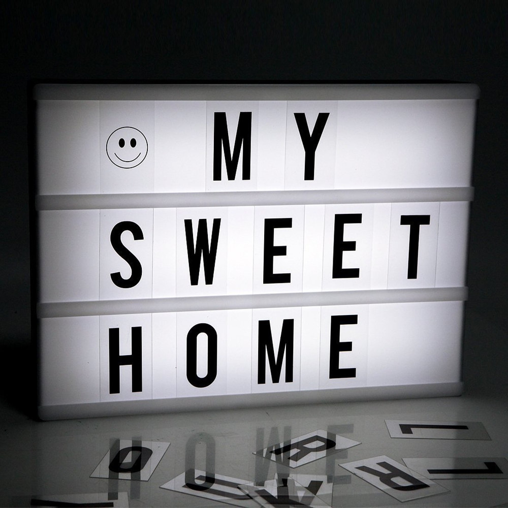 LED Advertising Light Lightbox A4 A6 LED DIY Letter Combination Light Box Night Lamp for Selling Meeting Teaching 6A/4A Size