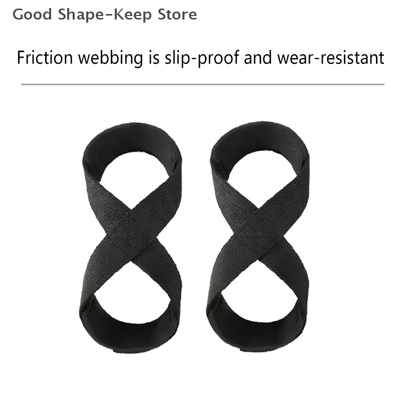 1 Pair Weightlifting Hand Belt Anti-Slip Sport Fitness Wrist Wraps Straps Gym Support Lifting Grip Belt Fitness Bodybuilding