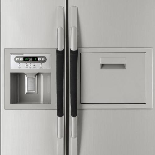 Official 2 PCS Kitchen Appliance Handle Cover Decor Smudges Door Refrigerator Fridge Oven