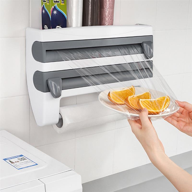 Preservative Paper Wall Mounted Paper Towel Rack Tissue Film Preserva... – Grandado