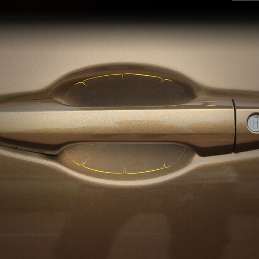 Deurgreepstickers transparant onzichtbaar beschermfolie voor toyota camry corolla rav 4 yaris highlander/land cruiser