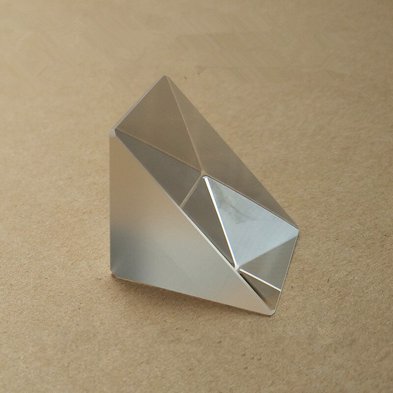 2 uds 4x4x4mm 4*4*4mm ángulo recto K9 lente de prisma Triangular