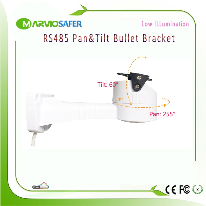 CCTV AHD Network Camera RS485 Pan &amp; Tilt Bullet PTZ Bracket Supporting Pelco-D/P Waterproof Outdoor Usage