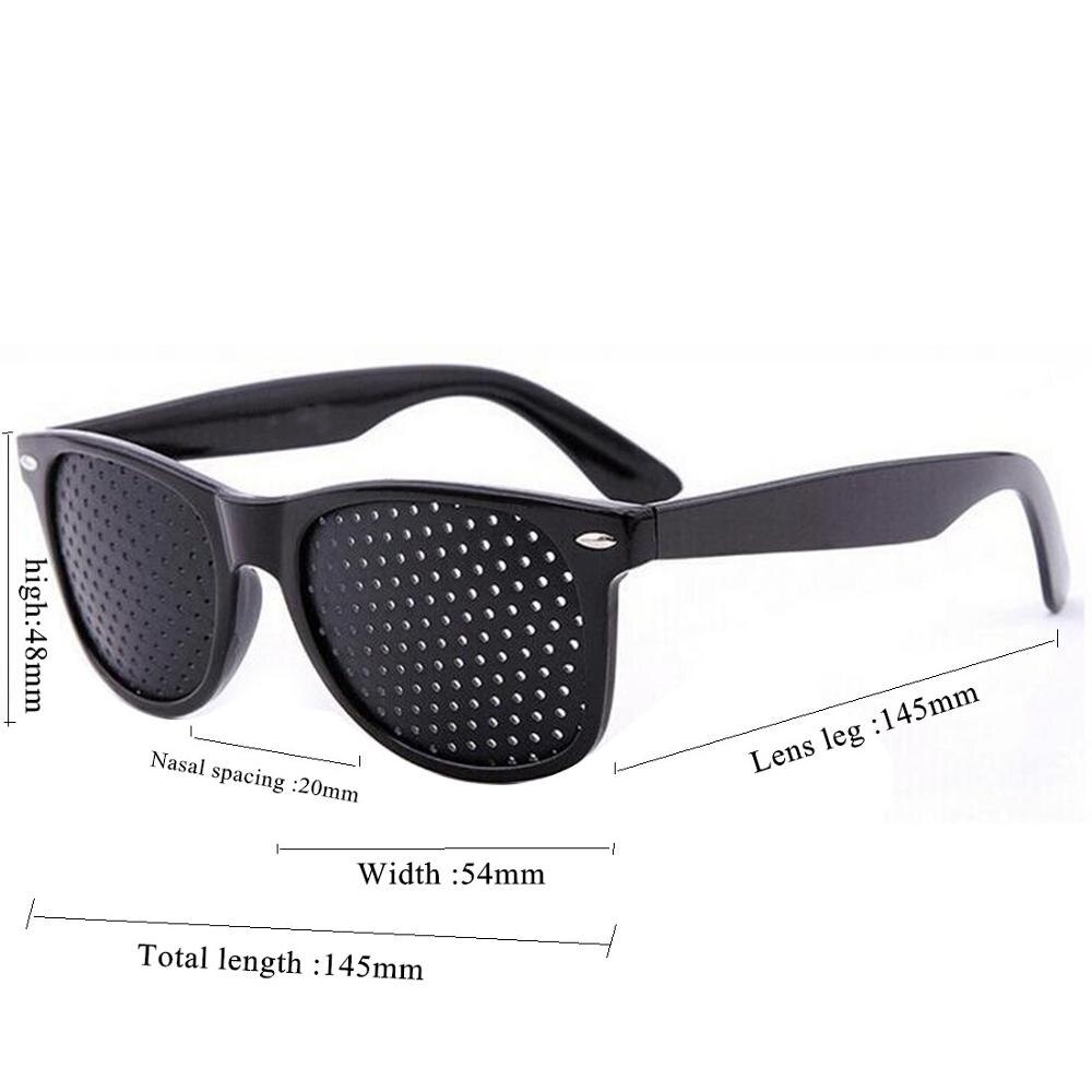 Cycling Eyewear Black Unisex Vision Care Pin hole Sunglass Eye Training Glass Pinhole Eyesight Improve plastic Eye Fitness