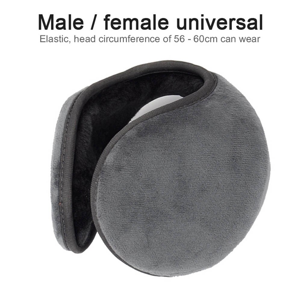 Winter Earmuffs Warm Wool Knitted Ear Warmer Foldable Faux Cashmere Ear Muff Ear Cover Bag Back Wear Earflap for Men Women