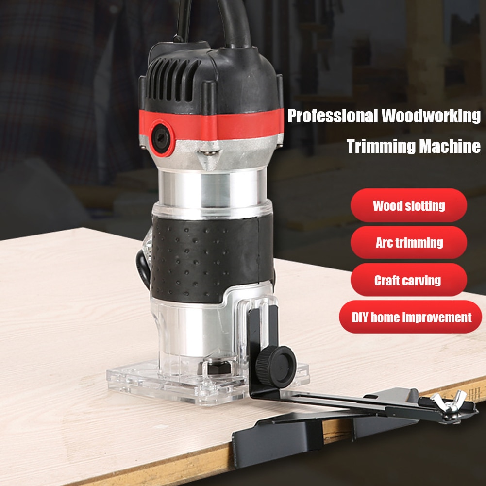 Holzbearbeitung Router Holz Hand Fräsen Maschine Elektrische Trimmer 800W 220V Fräser Trimmen Stoßen Schneiden Werkzeuge