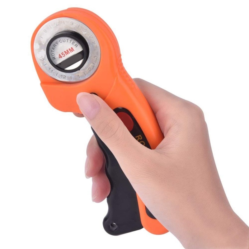 Juego de cuchillas de corte rotativo de 45mm, cortador de edredón Circular de retazos de tela, costura Artesanal de cuero, herramienta para edredón, cúter de cuero