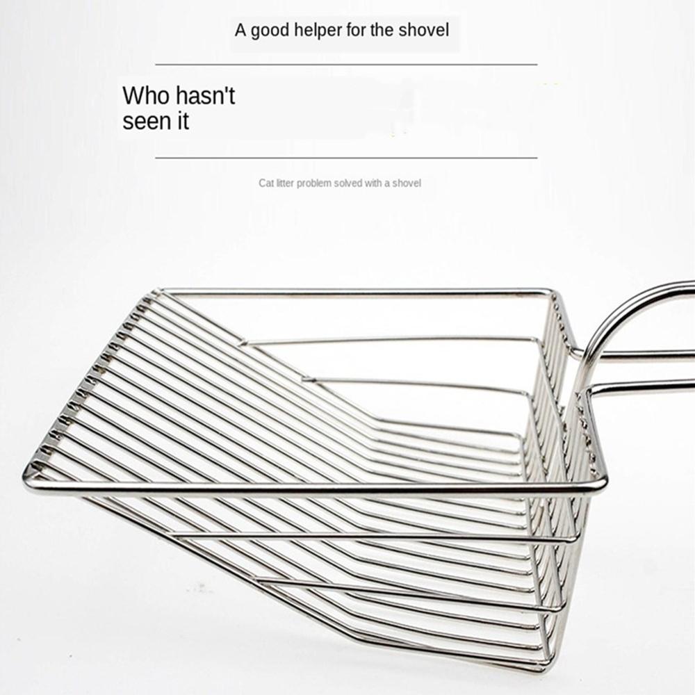 Metal Cat Litter Scoop Hollow Pet Cat Toilet Scooper with Long Handle Jumbo Cat Litter Scoop Sifter Shovel Pet Cleaning Tools