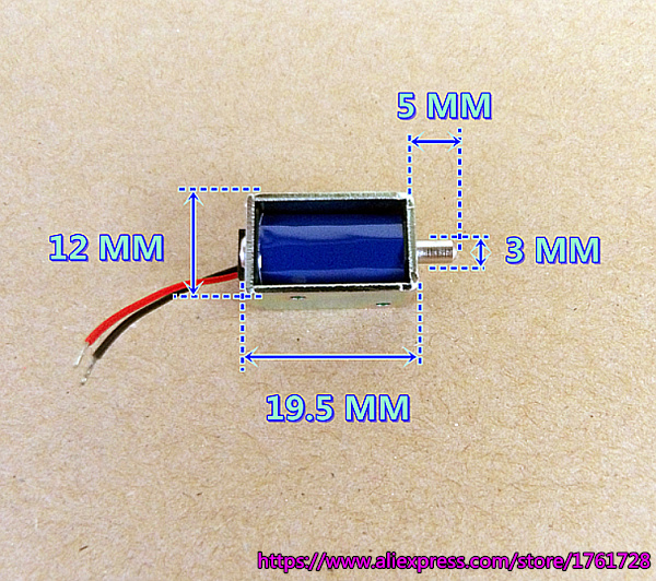 Brand DC 3V sphygmomanometer valve 12*10*20 mm normally-open air escape valve ~