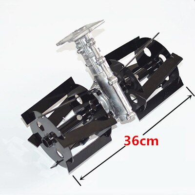 Mini Tine Tuin Cultivator Helmstok Roterende Schoffel Mini Cultivator Pro Plant Machine hoofd 26/28mm 7/9 tanden hoofd onderdelen farm gereedschap: big weeding head