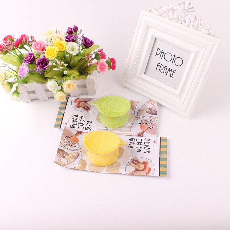 Potato Vegetable scrubber Washing Brush Multi-function veggie scrub Tools Easy Cleaning Tool Kitchen Home Gadgets 7.2 * 3.5cm