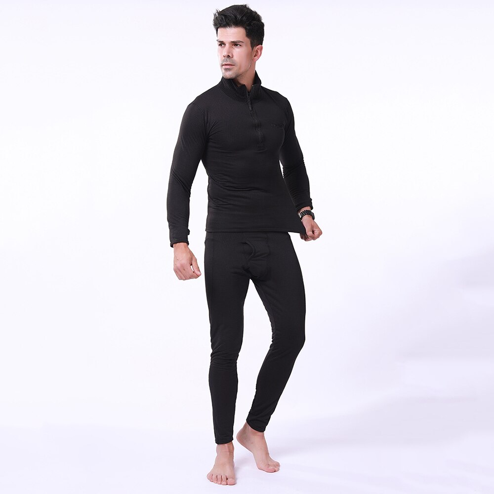 ESDY Motorcycle Thermal Underwear Set Quick Dry Stretch Men Thermo Underwear Running T-shirt Set Tight Long Tops & Pants M-2XL
