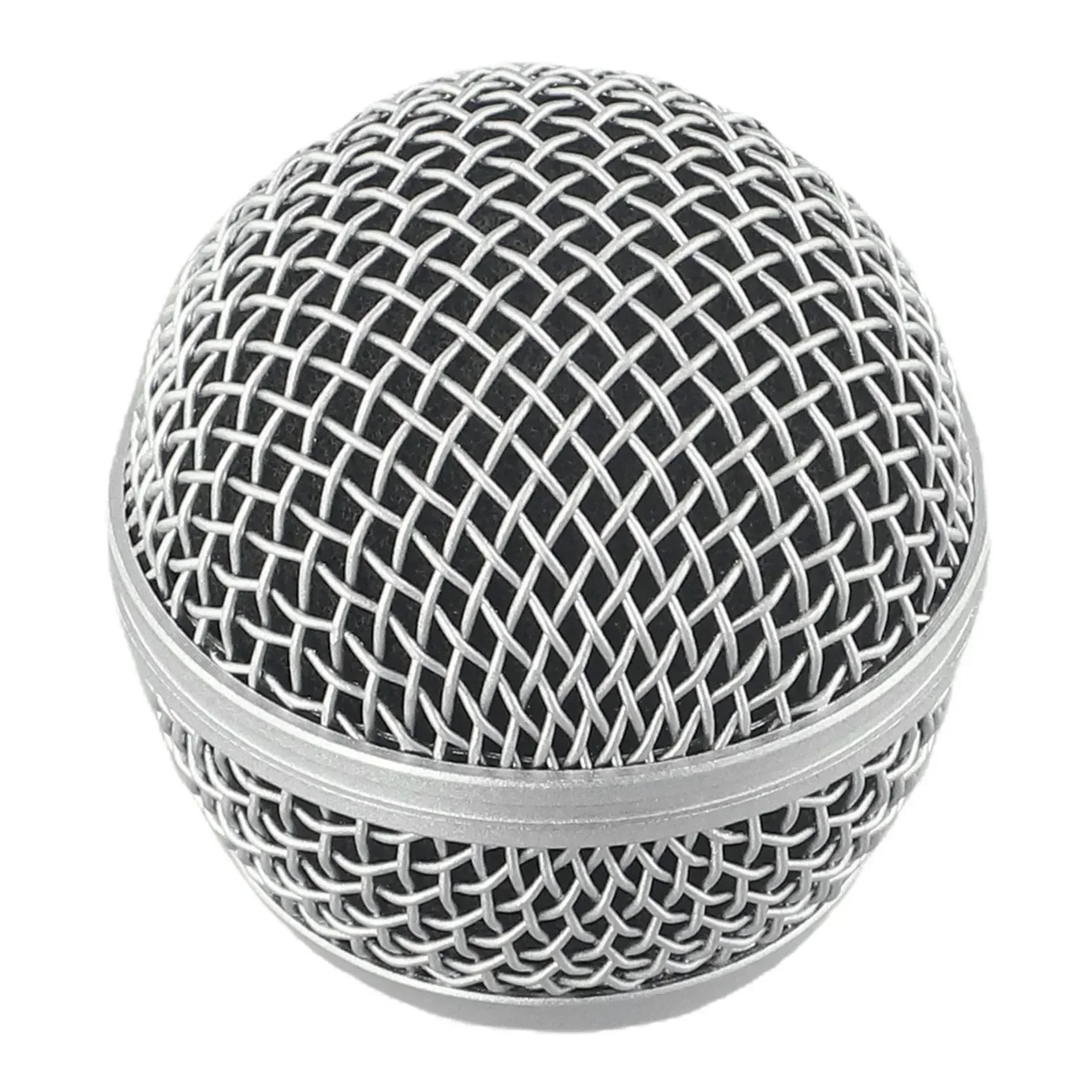 Rejilla de micrófono de Metal que reemplaza la cabezal de micrófono protector desmontable para Shure Beta 58A, cabezales de repuesto, piezas de bricolaje: Blanco