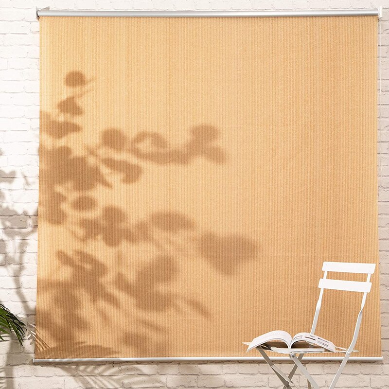 Balcony Window Sunscreen Net Windproof Rainproof Roller Blinds Privacy Shade Curtain Anti-UV Sun Shade Net Mulity Colour