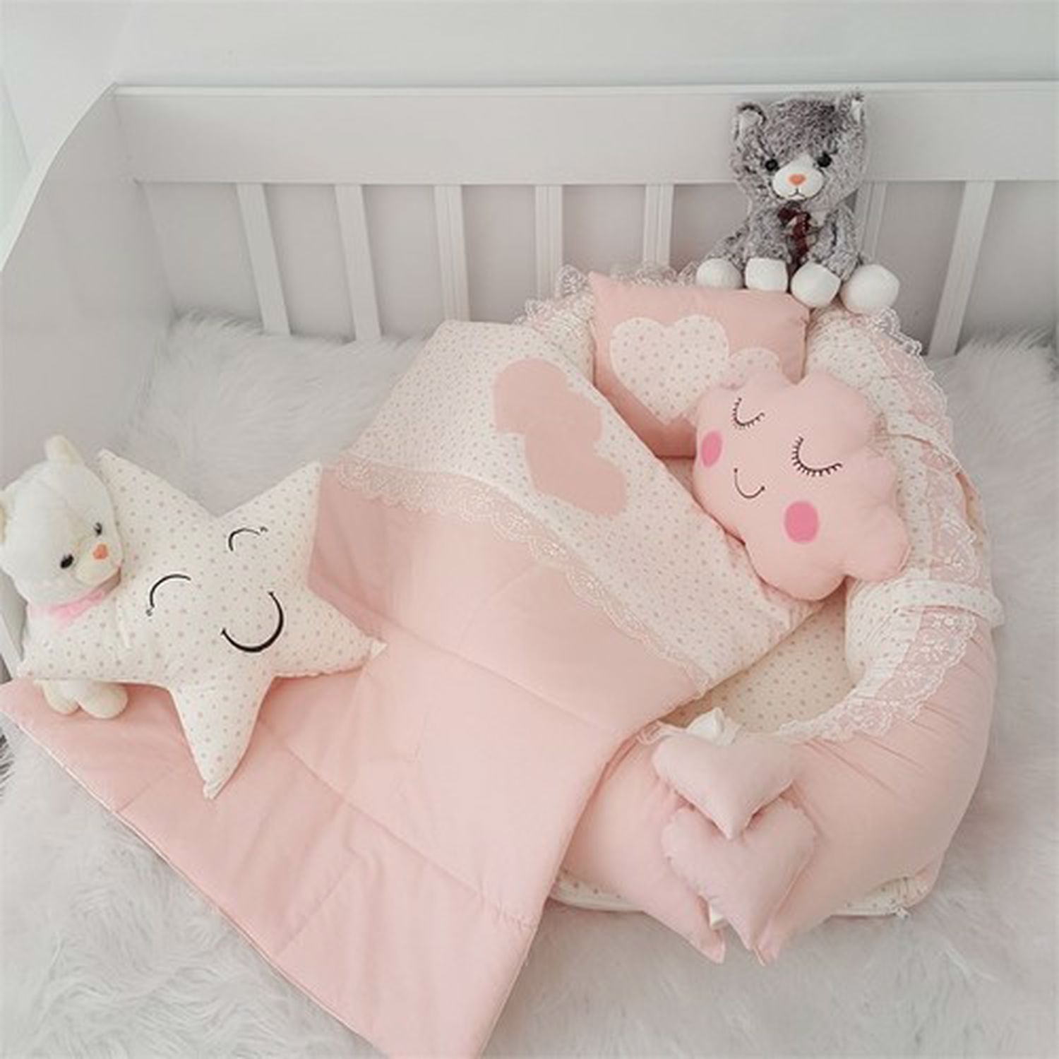 Baby neugeborenen baby bett 100% organische baumwolle tragbare baby nest bett mädchen jungen baumwolle krippe oder baby bett baby kindergarten babynest