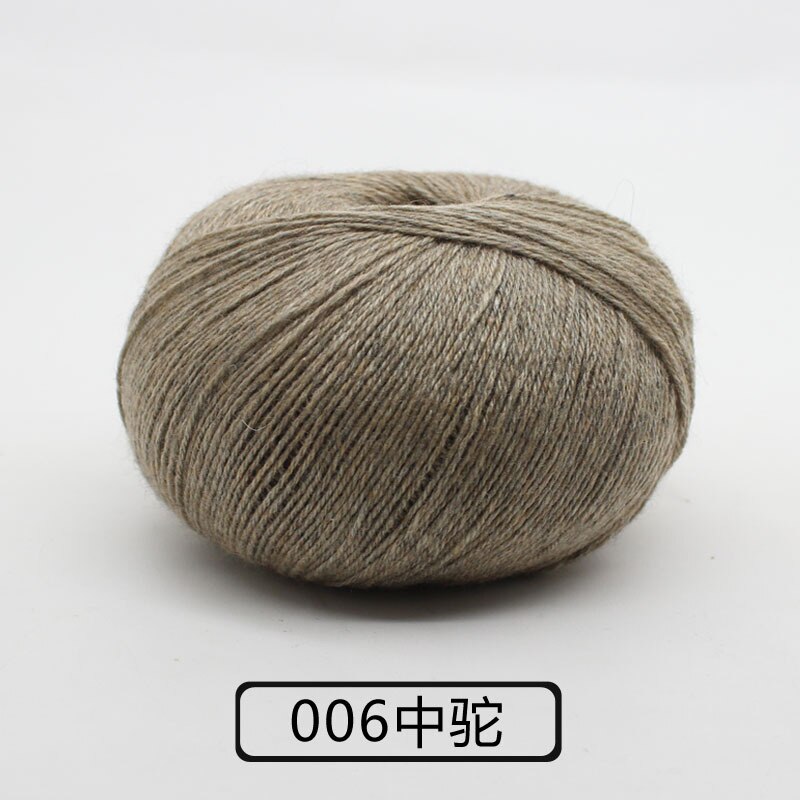 Ovillo de hilo de Cachemira para tejer, bufanda de lana tejida a mano, bolsa de Material de bricolaje, lana gruesa mediana, lana de bebé, 300g: Piedra