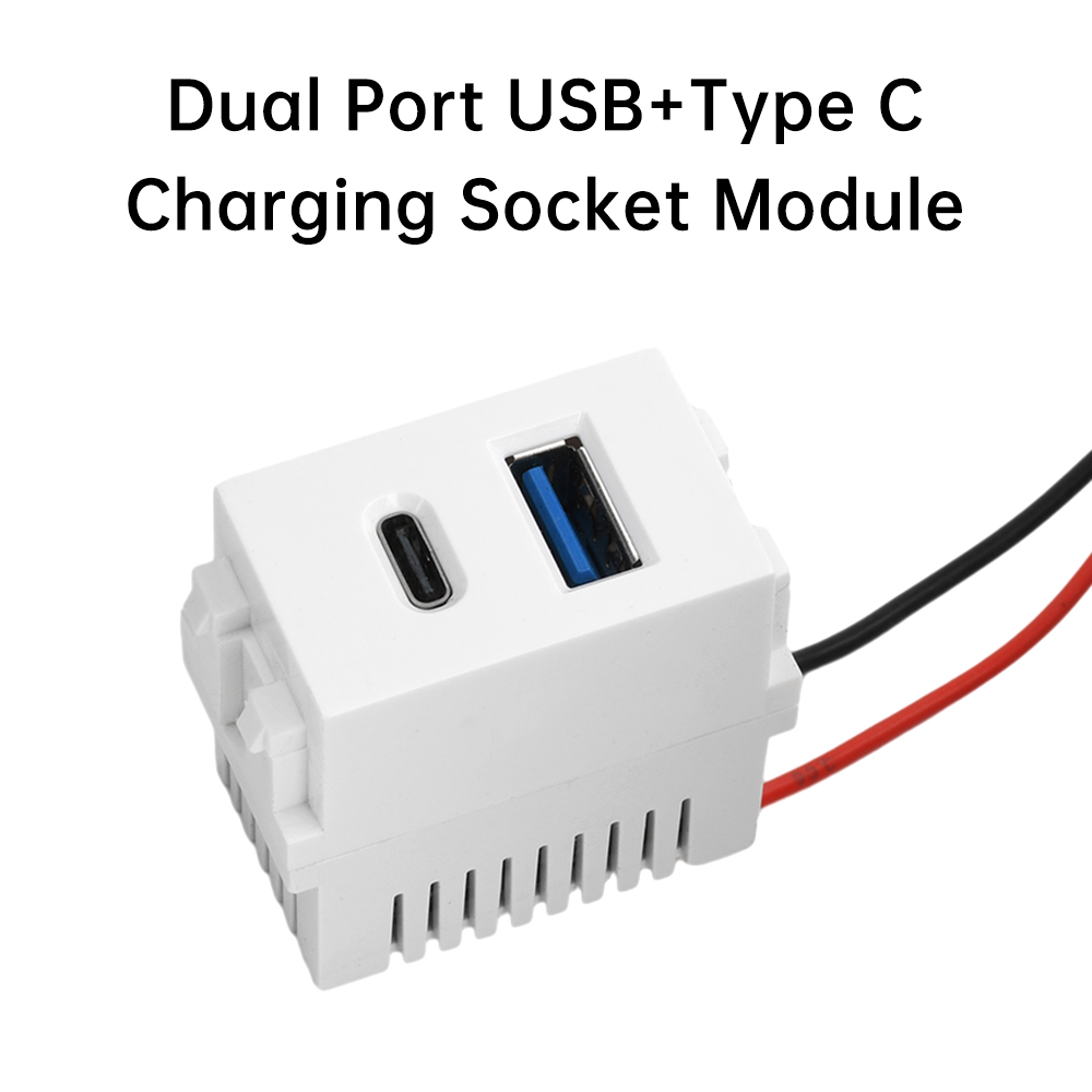 USB + Typ C Energie Modul 220 V praktisch Ladung Tafel Buchse 5 V Transformator 2,1 A Ladung Steckdose schalt Adapter