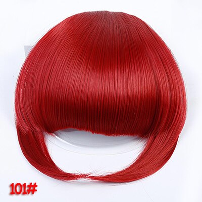 Aosi paryk pandehår clip in hair extensions front pæn pande pandehår i ét stykke lige hår med højtemperatur syntetisk fiber hår: #22