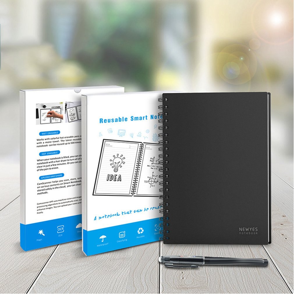 Smart Paper Notebook App Backup Reusable Erasing Write Draw Handwrite Business Intelligence Notebook