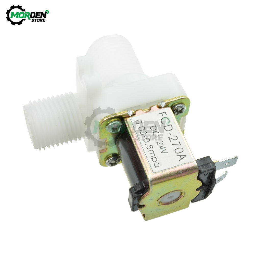 12V 24V 220V 1/2" Plastic Solenoid Valve Magnetic Washing Machine Dispenser Drinking Water Pneumatic Pressure Controller Switch
